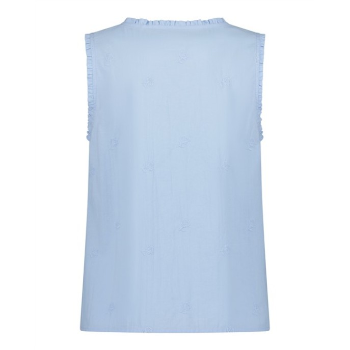 Blue Seven Top roos opdruk blauw 180295